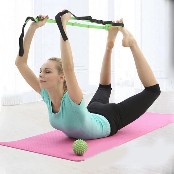 Multi-Loop Nonelastic Yoga Stretch Strap