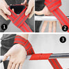2 PACK Nylon & Latex Fitness Weightlifting Booster Belt Wrist Brace