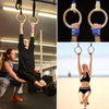 Gymnastic Rings Workout Set with Adjustable Straps for Full Body Strength Training and Bodyweight Crossfit Exercise - Bandify(Logo Customize Accept)