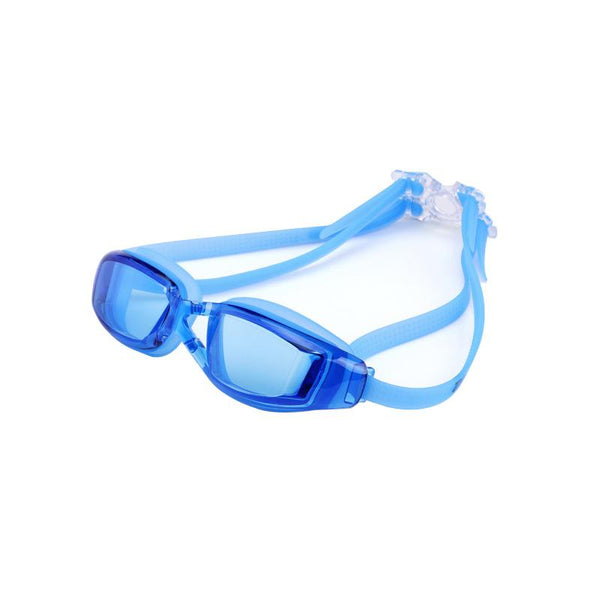 wearing swimming goggles